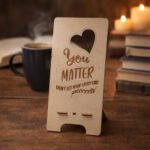 Ξύλινο Σταντ Βάση Κινητού “You Matter” | Stand για Κινητά